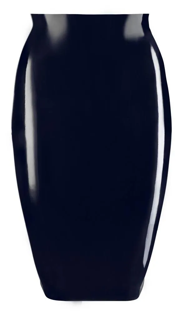 Late X Taillenhoch - Knielanger Latexrock, gerade geschnitten M Late X Taillenhoch - Knielanger Latexrock, gerade geschnitten S – Hollow B