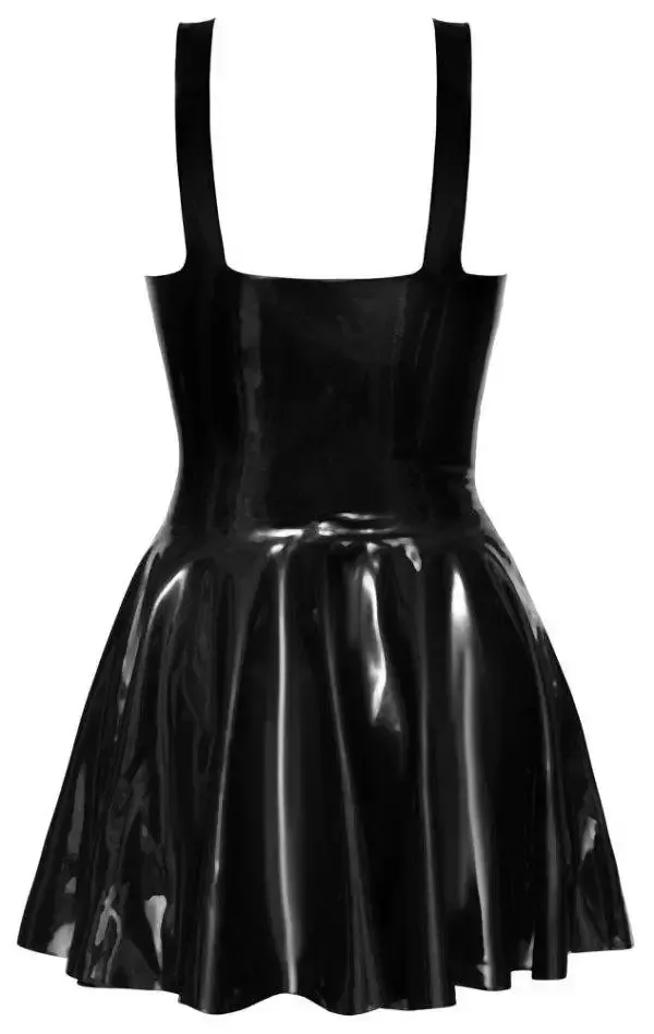 LateX Minikleid - Schlicht-schönes Rubber-Fashionista Kleid M LateX Minikleid - Schlicht-schönes Rubber-Fashionista Kleid S – Hollow Rückseite