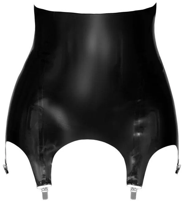 Late X Latex Strapsgürtel - Extra breit, hauteng, 4 Metall-Clips S Late X Latex Strapsgürtel - Extra breit, hauteng, 4 Metall-Clips S – Hollow B