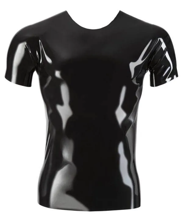 Late X Latex T-Shirt: Glänzendes Must-have für jeden Latex-Kleiderschrank! L Late X Latex T-Shirt: Glänzendes Must-have für jeden Latex-Kleiderschrank! S – Hollow B