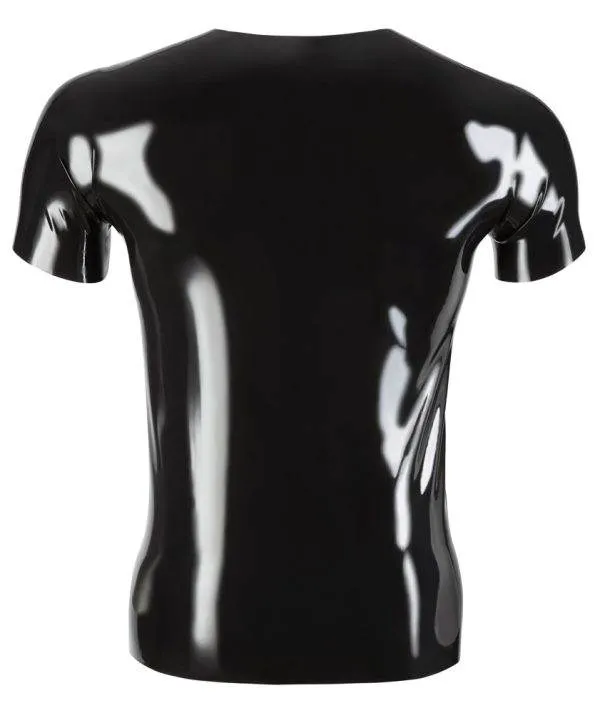 Late X Latex T-Shirt: Glänzendes Must-have für jeden Latex-Kleiderschrank! L Late X Latex T-Shirt: Glänzendes Must-have für jeden Latex-Kleiderschrank! S – Hollow Rückseite