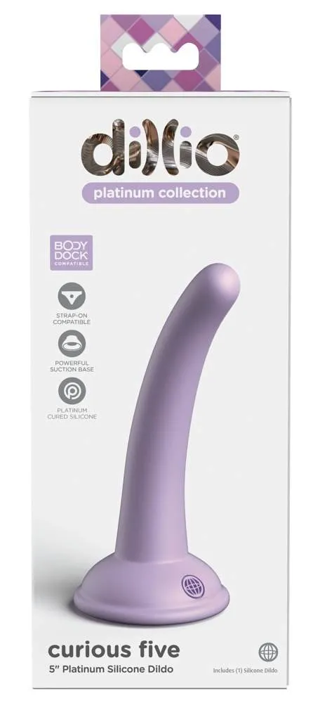 Dillio Platinum Curious Five - Biegsamer Dildo mit Saugfuß Purple Dillio Platinum Curious Five - Biegsamer Dildo mit Saugfuß Purple – Verpackung C