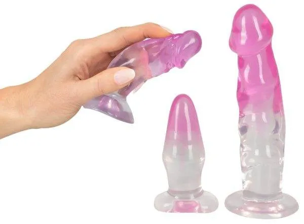 Crystal Clear Anal Training Set - 3-teiliges Toy-Trio für anale Vergnügen und Dehntraining Pink/Transparent Crystal Clear Anal Training Set - 3-teiliges Toy-Trio für anale Vergnügen und Dehntraining Pink/Transparent – E