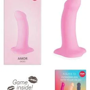 Fun Factory Amor Saugfuß-Dildo 13cm, G-Punkt Stimulation, Silikon, Schwarz Fun Factory Amor Saugfuß-Dildo 13cm, G-Punkt Stimulation, Silikon, Schwarz – E