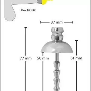 Fetish Collection Anal Spreader - Verstellbarer Spekulum-Plug für anale Stimulation silber Fetish Collection Anal Spreader - Verstellbarer Spekulum-Plug für anale Stimulation silber – E