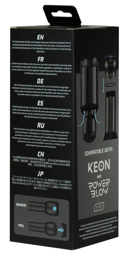 Kiiroo FeelSensation - Diskreter Masturbator mit Perlenstruktur schwarz Kiiroo FeelSensation - Diskreter Masturbator mit Perlenstruktur schwarz – Verpackung B