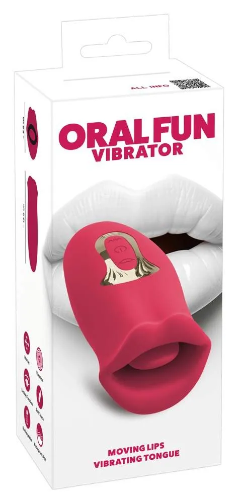 You2Toys Oral Fun Vibrator - Moving Lips & Vibro-Zunge - Schwarz – Verpackung