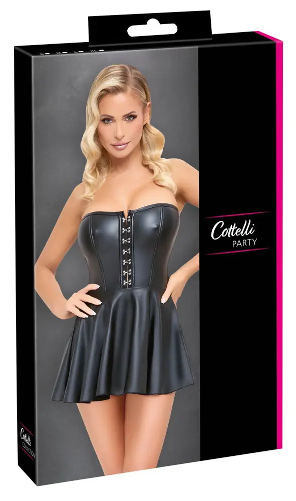 27189101021_verp Sexy Corsagen-Minikleid Schwarz, Größe M