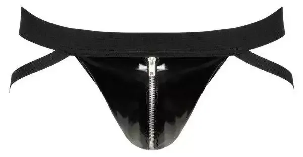 Black Level Lack-Jock mit Zugriff, Größe M, Schwarz Black Level Lack-Jock mit Zugriff, Größe M, Schwarz – Hollow B