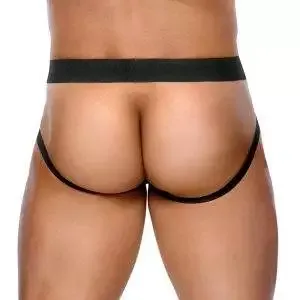 Black Level Lack-Jock mit Zugriff, Größe M, Schwarz Black Level Lack-Jock mit Zugriff, Größe M, Schwarz – Rückseite