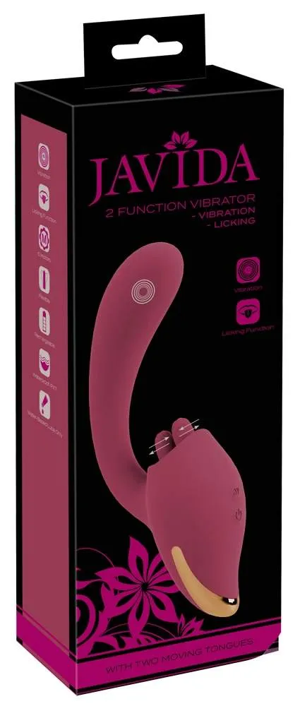 Javida 2 Function Vibrator Doppelstimulation (Dual-Stimulation, Licking-Funktion) – Verpackung Javida 2 Function Vibrator Doppelstimulation (Dual-Stimulation, Licking-Funktion) – Verpackung