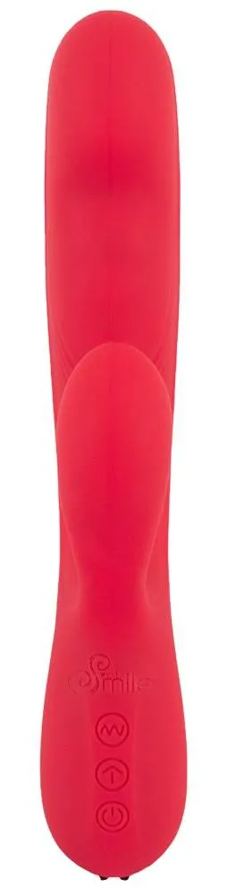 Sweet Smile Thumping Rabbit Vibrator - Dual-Stimulation in 10 Vibrationsmodi (Orgasmic Red, S/M) – B