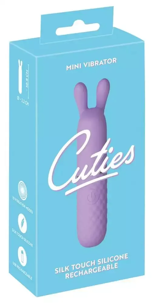 Cuties Mini Vibrator - Pastell Pink - Vibro-Öhrchen - 10 Modi - Wiederaufladbar – Verpackung
