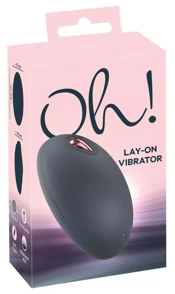 You2Toys Oh! Lay-On Vibrator - Rillen-Design, 10 Vibrationsmodi, wasserdicht, wiederaufladbar – Verpackung