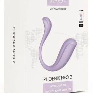 SVAKOM Phoenix Neo 2 - Vibro-Ei mit App-Steuerung, wasserdicht, ergonomisch - 11 Vibrationsmodi - USB-Wiederaufladbar - Silikon - Diskret & leise – Verpackung