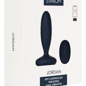 SVAKOM Jordan App-controlled Thrusting Anal Vibrator - Regenbogen – Verpackung