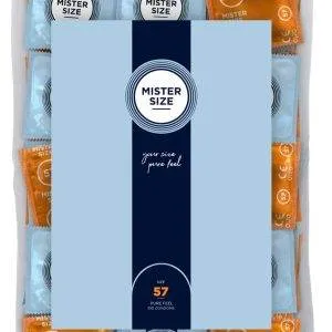 Mister Size Transparente Kondome 57 mm - Vegan & Gleitcreme - Hauchdünn - Für MEHR Gefühl – A