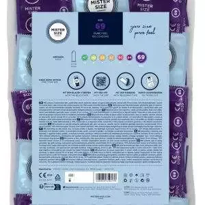 Mister Size Kondome 69 mm Transparent Vegan - Hauchdünn für MEHR Gefühl – B