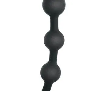 Black Velvets Analkugelkette 13 Kugeln, 50 cm, Schwarz – A