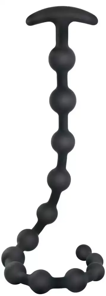 Black Velvets Analkugelkette 13 Kugeln, 50 cm, Schwarz – A