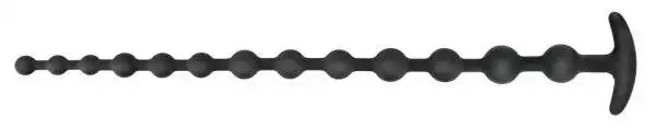 Black Velvets Analkugelkette 13 Kugeln, 50 cm, Schwarz – B