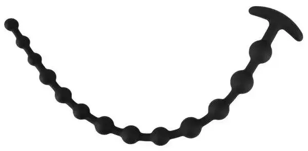 Black Velvets Analkugelkette 13 Kugeln, 50 cm, Schwarz Black Velvets Analkugelkette 13 Kugeln, 50 cm, Schwarz – C
