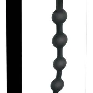 Black Velvets Analkugelkette 13 Kugeln, 50 cm, Schwarz – Verpackung