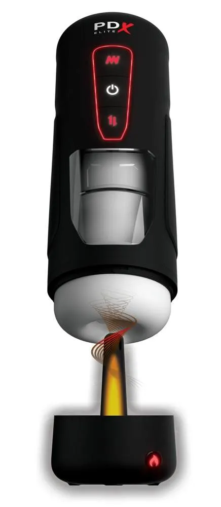 PDX Elite Vibrating Warming Masturbator Milk Me Hotter - Automatischer Handjob mit Vibrationen, Massage und Wärme PDX Elite Vibrating Warming Masturbator Milk Me Hotter - Automatischer Handjob mit Vibrationen, Massage und Wärme – A