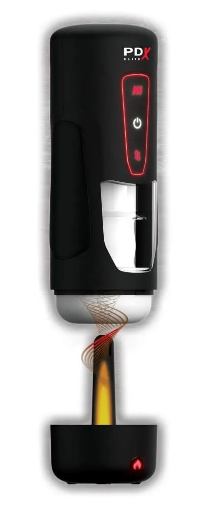 PDX Elite Vibrating Warming Masturbator Milk Me Hotter - Automatischer Handjob mit Vibrationen, Massage und Wärme PDX Elite Vibrating Warming Masturbator Milk Me Hotter - Automatischer Handjob mit Vibrationen, Massage und Wärme – B