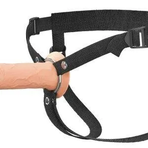 Fantasy X-tensions Elite 6“ Hollow Silicone Strap-on - Dual Density Naturlook Penishülle mit größenverstellbarem Gurt – A