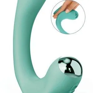 JimmyJane Reflexx Rabbit 2 - Doppelvibrator mit Wärmefunktion - Silikon - Pink – A