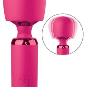JimmyJane Exona Massagestab - Elegant und extrastark - Wiederaufladbar - Silikon - Schwarz – A