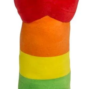 Regenbogen Kuschelpenis 30 cm - Plüsch Geschenk-Idee – B