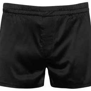 Svenjoyment Schwarze Satin Pants - Leger geschnitten - 100% Polyester - Elastischer Komfortbund Svenjoyment Schwarze Satin Pants - Lässig leger mit Stil – Hollow B