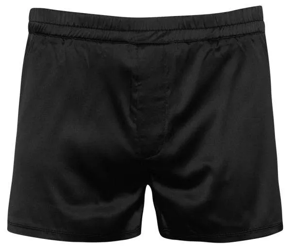 Svenjoyment Schwarze Satin Pants - Leger geschnitten - 100% Polyester - Elastischer Komfortbund Svenjoyment Schwarze Satin Pants - Lässig leger mit Stil – Hollow B
