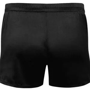 Svenjoyment Schwarze Satin Pants - Leger geschnitten - 100% Polyester - Elastischer Komfortbund Svenjoyment Schwarze Satin Pants - Lässig leger mit Stil – Hollow Rückseite