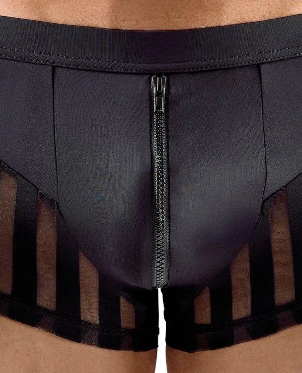 Svenjoyment Herren Reißverschluss-Pants in Schwarz Svenjoyment Herren Pants mit erotischem Reißverschluss, Größe L, Schwarz – Det