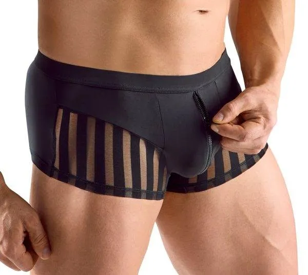 Svenjoyment Herren Pants mit erotischem Reißverschluss, Größe L, Schwarz – B