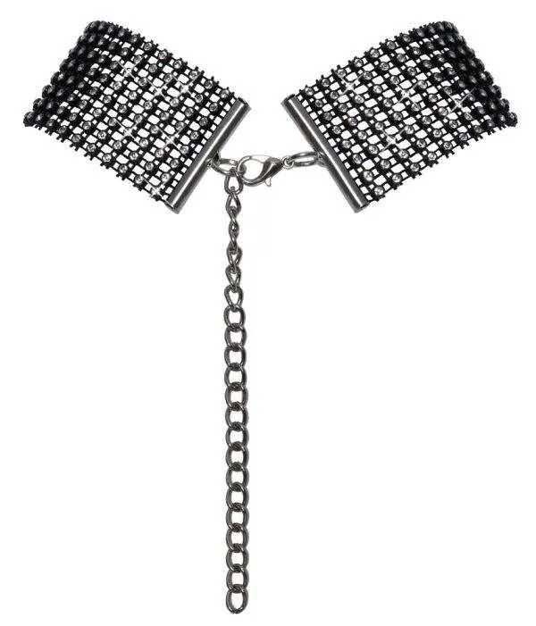 Cottelli ACCESSOIRES Schillerndes Strass-Halsband, Schwarz, 36 cm Cottelli ACCESSOIRES Schillerndes Strass-Halsband, Schwarz, 36 cm – Hollow Rückseite