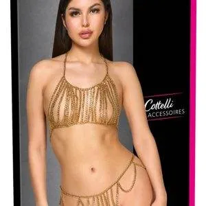 Cottelli Glamour Gold Ketten-Bikini – Verpackung