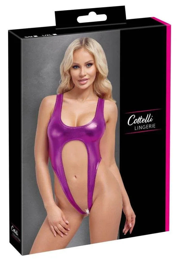 Cottelli LINGERIE Metallic-Pink Body - Größe S – Verpackung