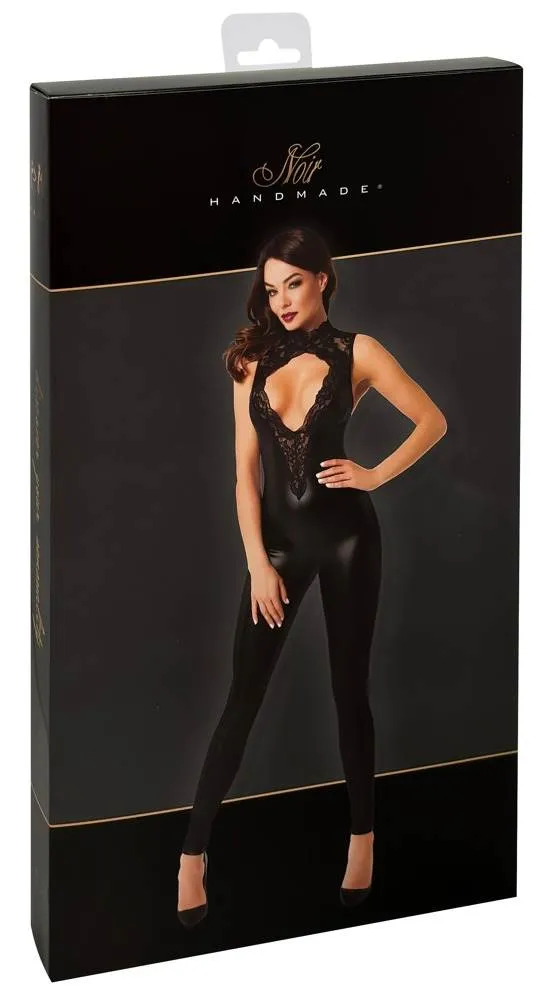 Noir Powerwetlook Overall mit Spitzen-Oberteil – Verpackung Noir Powerwetlook Overall mit Spitzen-Oberteil – Verpackung