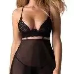 Obsessive Dessous-Set Nutris, Größe M, Schwarz – A