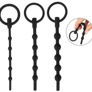 Penisplug Training Set - Silikon Dilatoren, 3er Pack - S/M/L – A