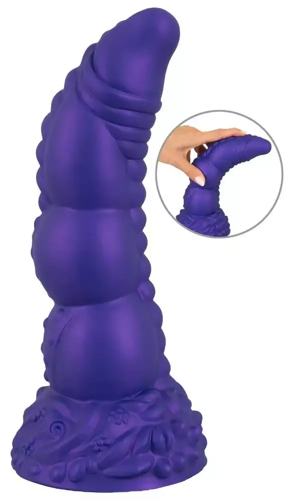 Beasty Cocks - Demon of Desire Dildo, Metallic-Optik, 22,5 cm – A