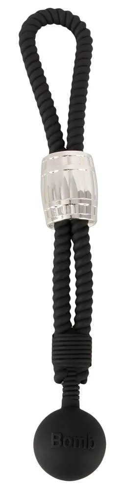 Rebel Heavy Rope Cock Strap - Penis- und Hodenschlaufe mit Kugelgewicht Rebel Heavy Rope Cock Strap - Penis- und Hodenschlaufe mit Kugelgewicht – A