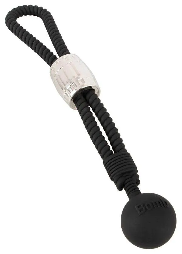 Rebel Heavy Rope Cock Strap - Penis- und Hodenschlaufe mit Kugelgewicht Rebel Heavy Rope Cock Strap - Penis- und Hodenschlaufe mit Kugelgewicht – B