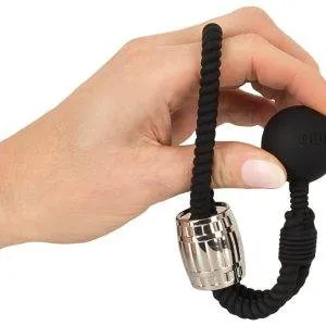 Rebel Heavy Rope Cock Strap - Penis- und Hodenschlaufe mit Kugelgewicht Rebel Heavy Rope Cock Strap - Penis- und Hodenschlaufe mit Kugelgewicht – C
