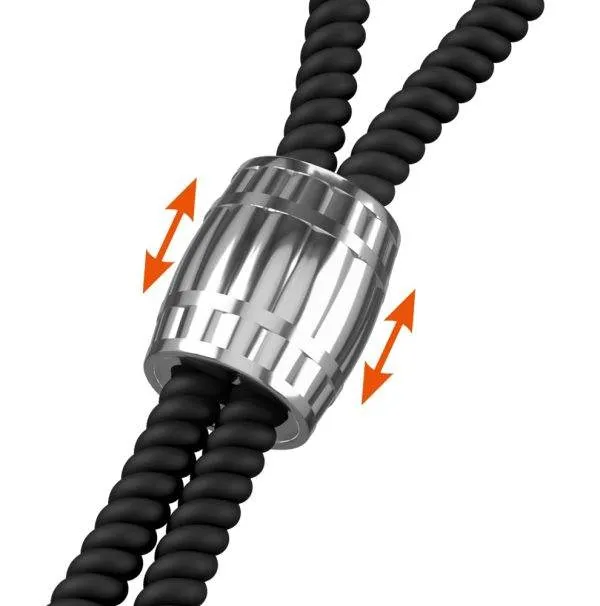 Rebel Heavy Rope Cock Strap - Penis- und Hodenschlaufe mit Kugelgewicht Rebel Heavy Rope Cock Strap - Penis- und Hodenschlaufe mit Kugelgewicht – D