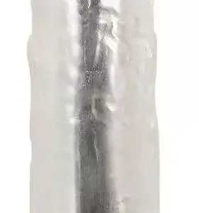 Crystal Clear Transparenter Vibrator - Flexibler Naturvibrator mit Saugfuß und 10 Vibrationsmodi, wiederaufladbar (24,5 cm) Crystal Clear Transparenter Vibrator - Flexibler Naturvibrator mit Saugfuß und 10 Vibrationsmodi, wiederaufladbar (24,5 cm) – C